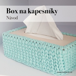 Háčkovaný box na kapesníky za jeden večer