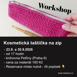 Háčkovací klub: kosmetická taštička na zip