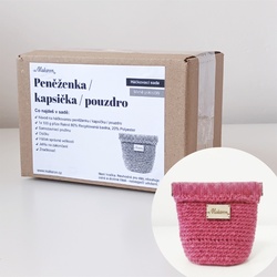 Háčkovací sada na peněženku / kapsičku / pouzdro